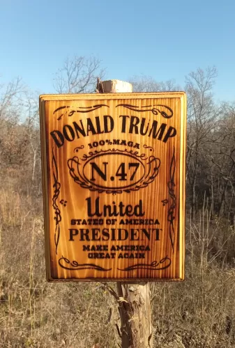 Trump Whiskey Plaque [3] 9"x12"