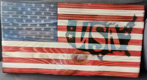 USA Flag 15"x8"