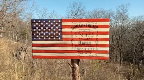 Trump Whiskey 21"x11"