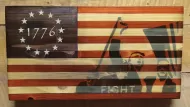 Trump Fight [4] 21"x11"